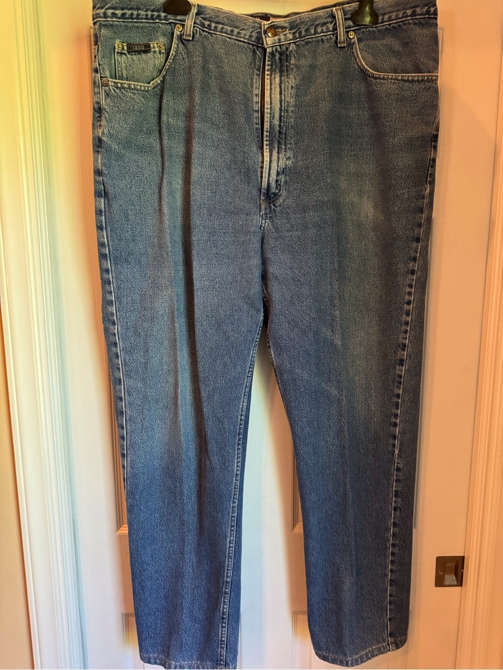 Classic Men's Blue Denim Izod Jeans 46” x 32”